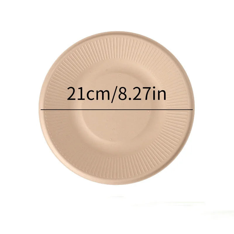 20/40pcs Disposable Paper Bowls Natural Sugarcane Paper Soup Bowls Desserts Fruit Salads Food Containers Party Dinner Plate Set
