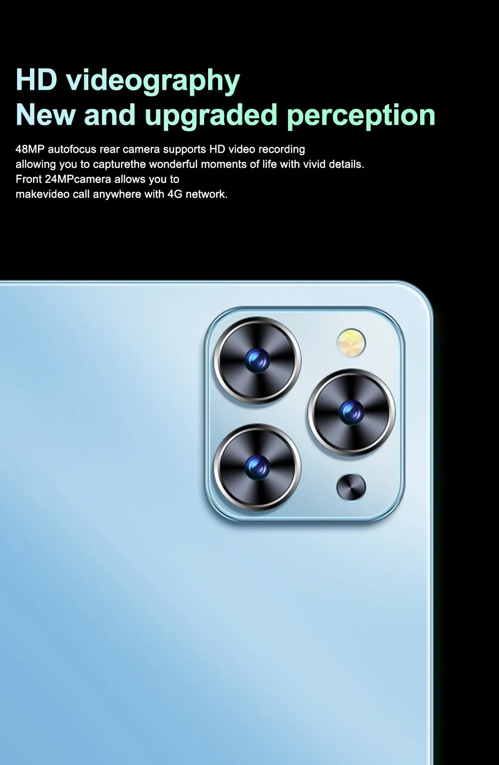 Globale Version 2025 10.1 inch Pad 8 Pro Tablet Android 12 10000mAh 16GB + 1TB Qualcomm Snapdragon 8 Gen2 10 Core Tablets PC