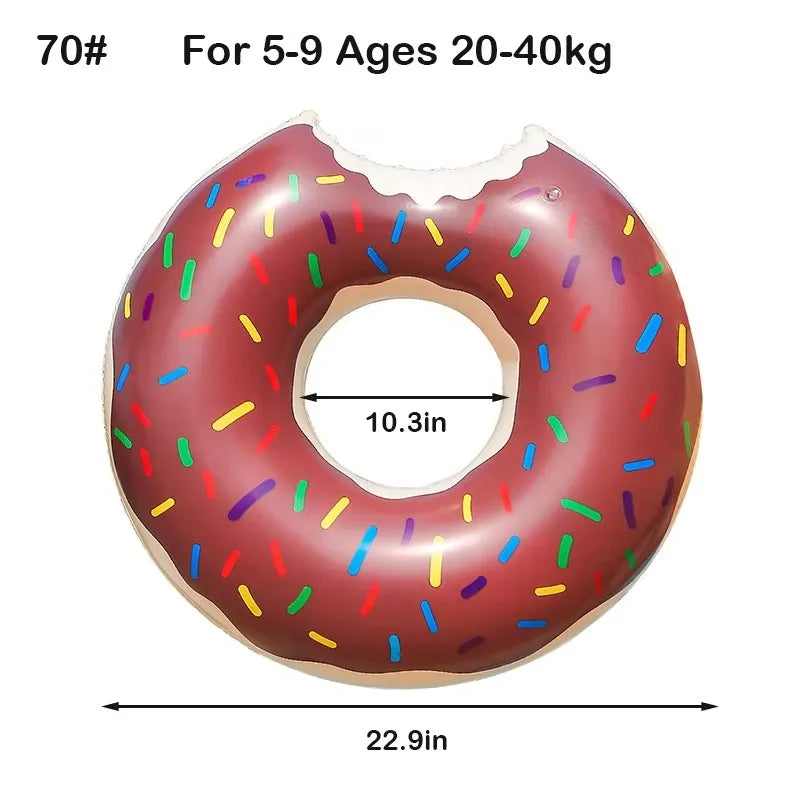 Rooxin Donut Swimming Ring Inflatable Swim Pool Float For Kid Adult Swimming Circle Baby Swim Tube Water Play Swimming Equipment