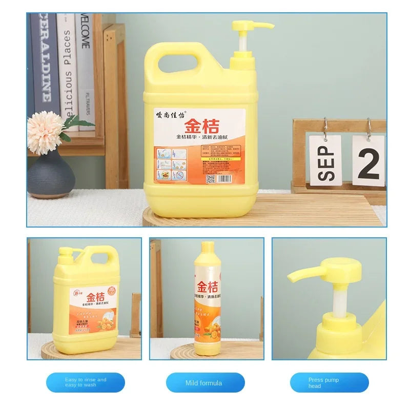 500g Fruit Vegetable Wash Dish Washing Liquid Multi Effect Kitchen Cleaning Detergent Remove Oil Stains Clean Tableware