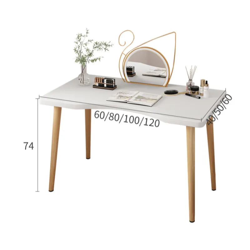 Home Office Desk Adult Desktop Computer Desk Modern Simple Workbench Student Study Writing Desk Household Solid Wood Leg Table