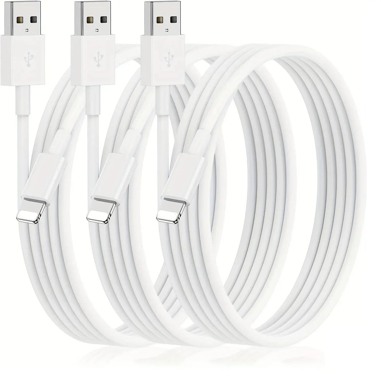 1M/3FT USB to L Charging Cable for iPhone IPad-3 Pack/1 Pack
