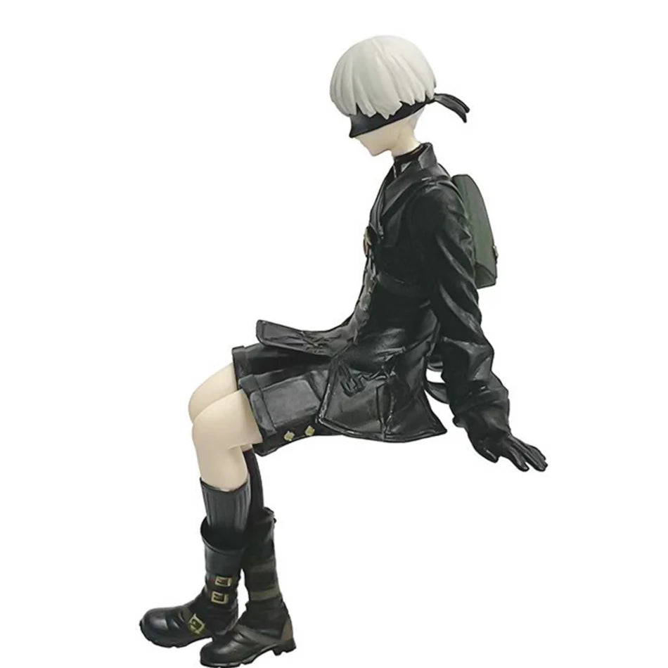 Anime NieR:Automata YoRHa A No.2 Type B Action Figure Noodle Stopper 2B 9S Sitting PosturePVC Model Collection Ornament Toy