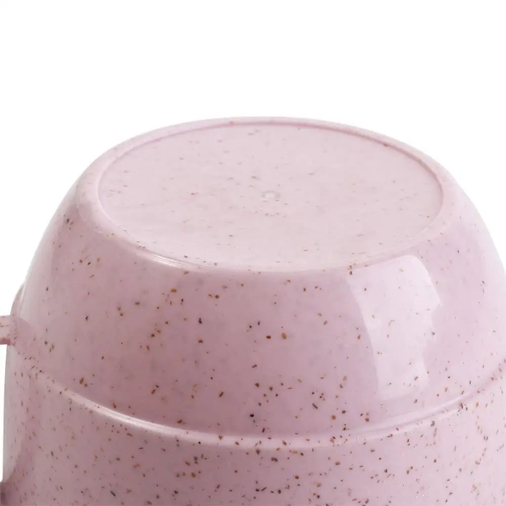 1 pcs Wide Mouth Reusable Kitchen Supplies with Handle Eco-friendly Drinking Cup Wheat Straw Cup Drinkware Coffee Mug