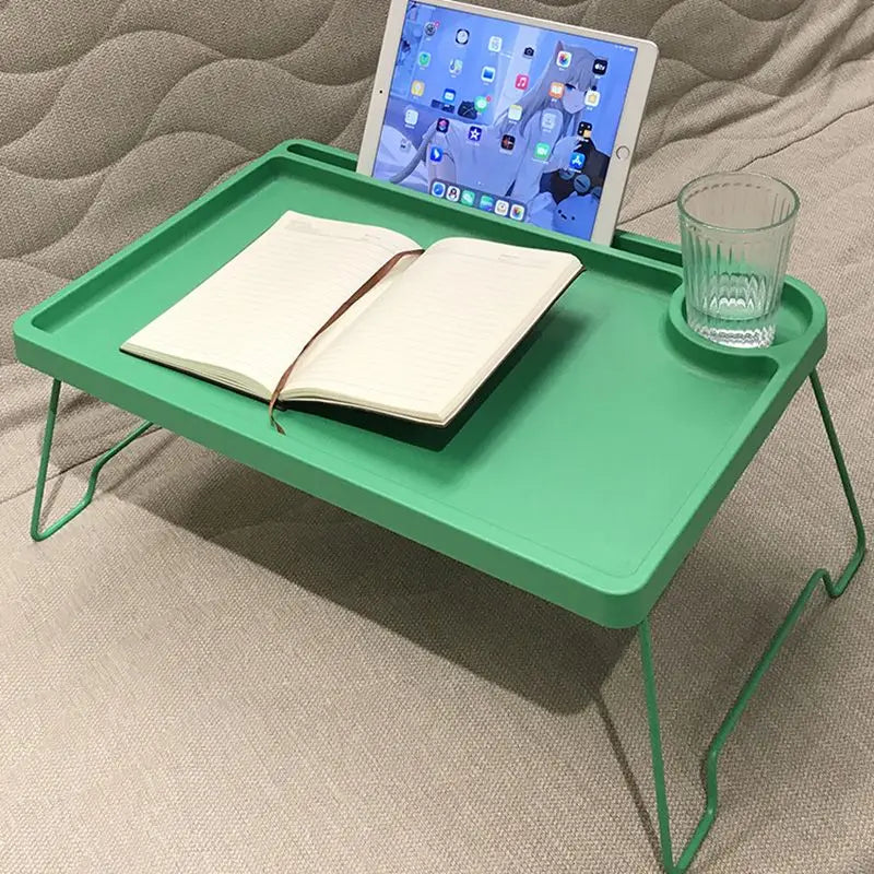 Desk Folding Dormitory Bed Desk Computer Holder Lazy Person Study Removable Table Durable and Convenient