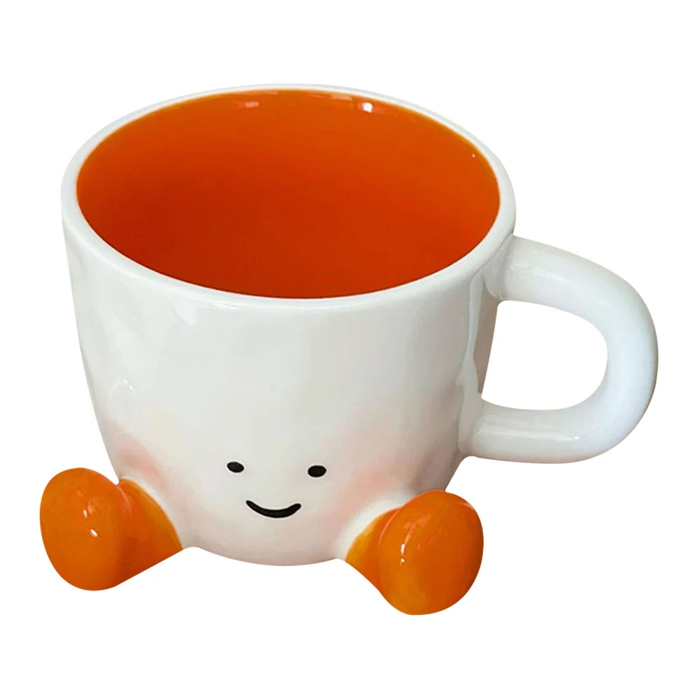 Kawaii Hand Pinch Feet Ceramic Coffee Cup Household High Appearance Level Water Cup Milk Mug Dormitory Home Gifts Mark Cup
