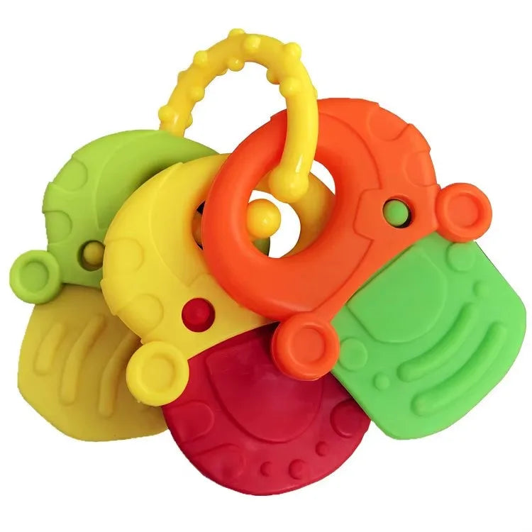Baby Toys 0 12 Months Silicone Teething Toy Remote Control Shape Bear Teether Chew Toys Relief Teeth Gum Sensory Toys for Babies