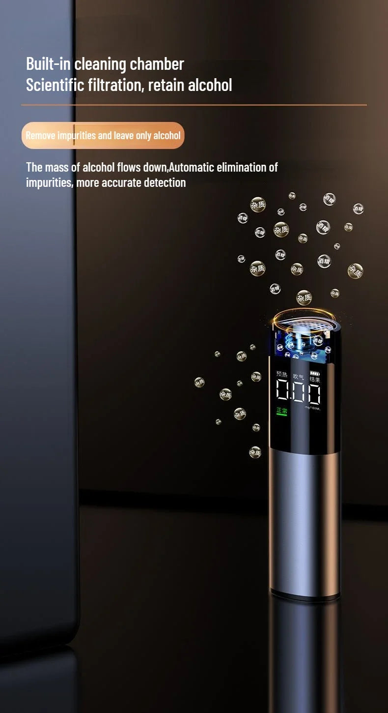 Xiaomi ANMU Automatic Alcohol Tester Electronic Breathalyzer LED Display Portable Rechargeable Non-Contact Alcohol Test Tools