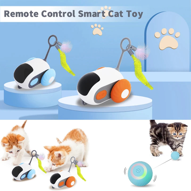 Pet Gravity Cat Smart Interactive Car Toy Dropshipping Automatic Moving Remote Mouse Indoor Kitty Ball Toys Controlled