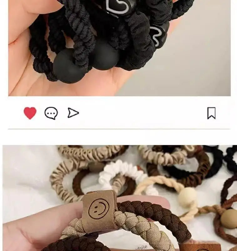 High Elasticity Durable Women Simple Elegant Hair Tie, Perfect for Ponytails, Stylish Hair Band Hair Ties Girl Hair Accessoires