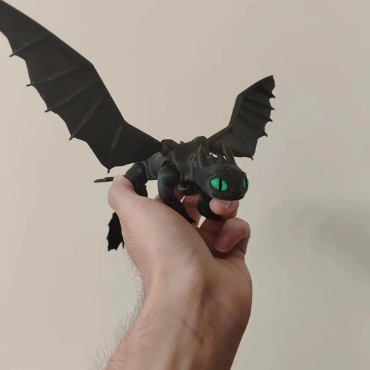 3D printed Night Sha Toothless anime cartoon fashion and creative desktop ornament model decoration children's toy birthday gift