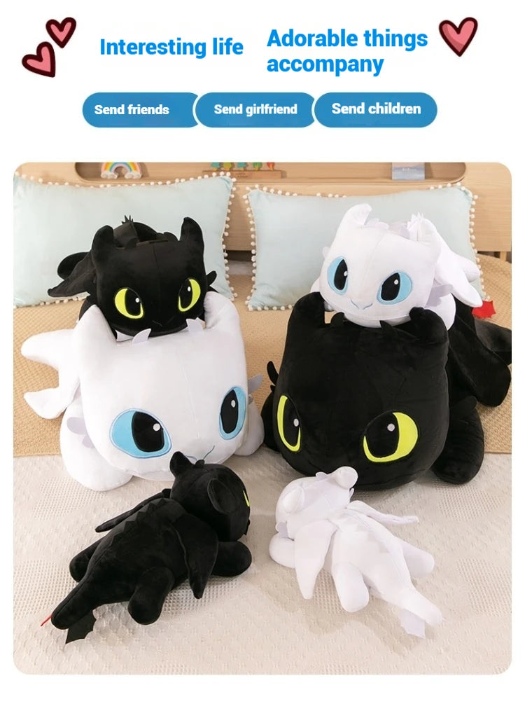 100cm Little Flying Dragon Kawaii Plush Toy Lying Posture Style Toothless Doll Pillow Children Couple Christmas Birthday Gift