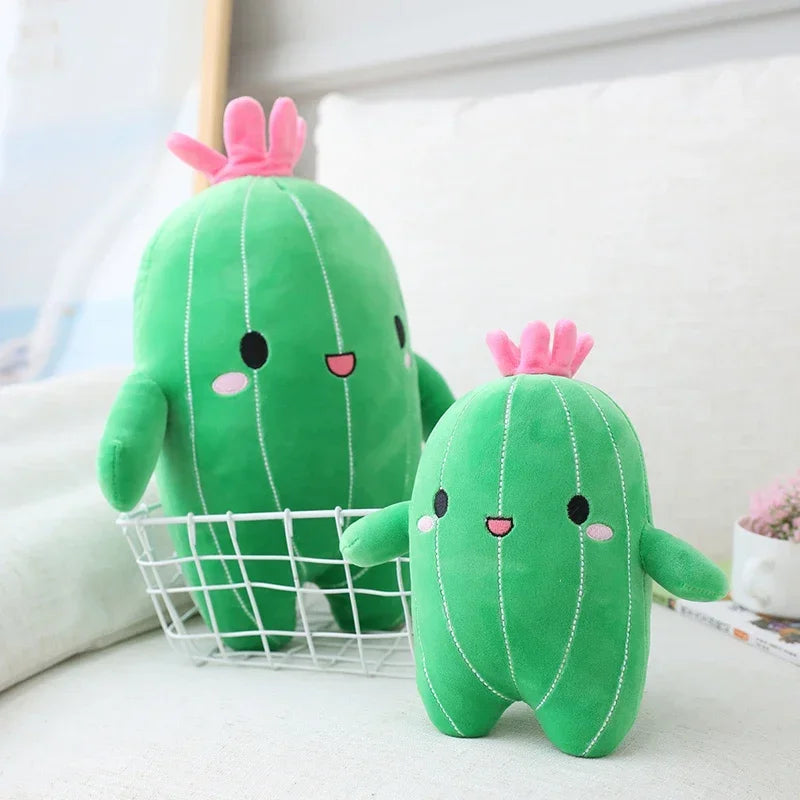 25/40/65cm Kawaii Simulation Cactus Plush Toy Cute Stuffed Plants Plushies Dolls Cartoon Soft Throw Pillow Kids Toys Home Decor