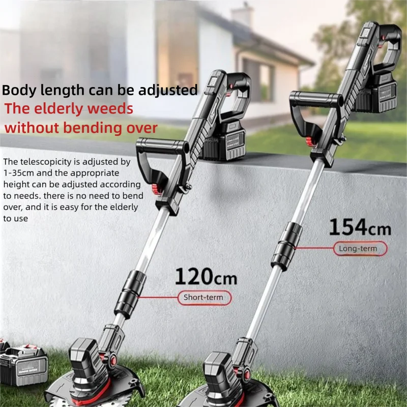 Electric Lawn Mower Multifunctional Agricultural Lawn Mower Small Household Rechargeable Lithium Battery Weeding Machine