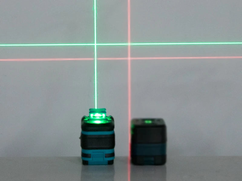 Kiprim Laser Level 2 Lines/5 Lines 360 Automatic Leveling Level Construction Tool Equipment Green Light Professional Cross Laser