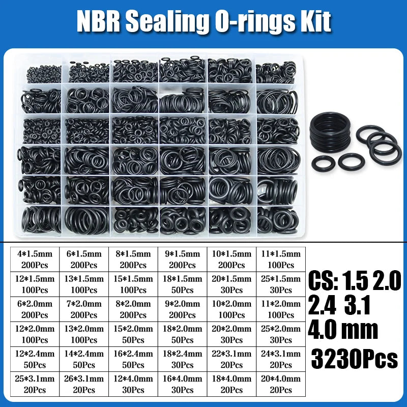 2840 O-Ring NBR Automobile Nitrile Rubber ORing Corrosion Oil Resistant Seal Washer for Car Air Condition Faucet Plumbing Gasket