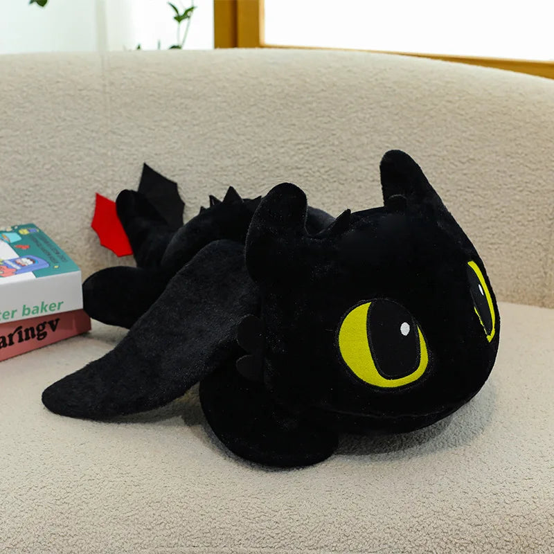 100cm Little Flying Dragon Kawaii Plush Toy Lying Posture Style Toothless Doll Pillow Children Couple Christmas Birthday Gift