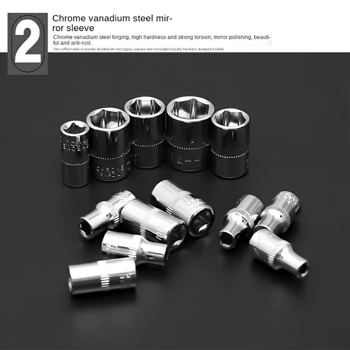 46pcs Car Repair Tool Kit 1/4-Inch Socket Set Car Repair Tool Ratchet Torque Wrench Combo Auto Repairing Set Mechanic Tool