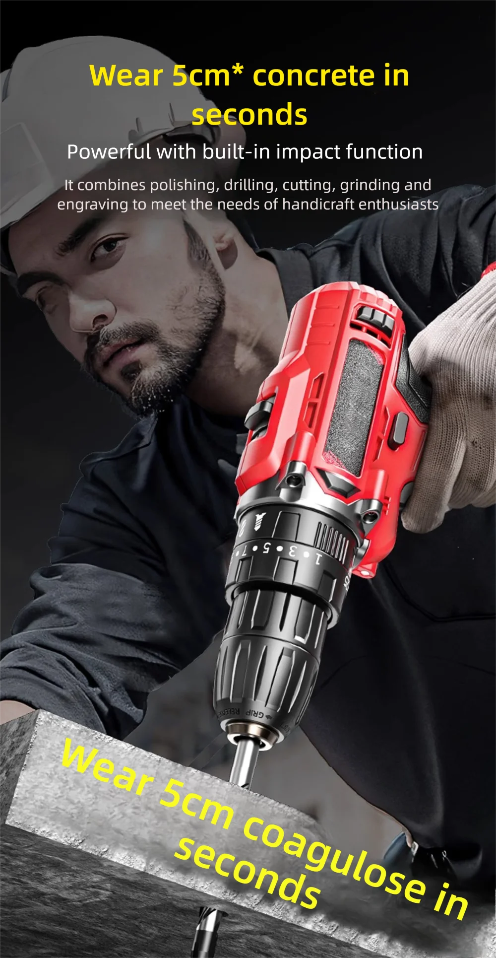 New Rechargeable Electric Screwdriver with Lithium Battery and Multiple Functions A