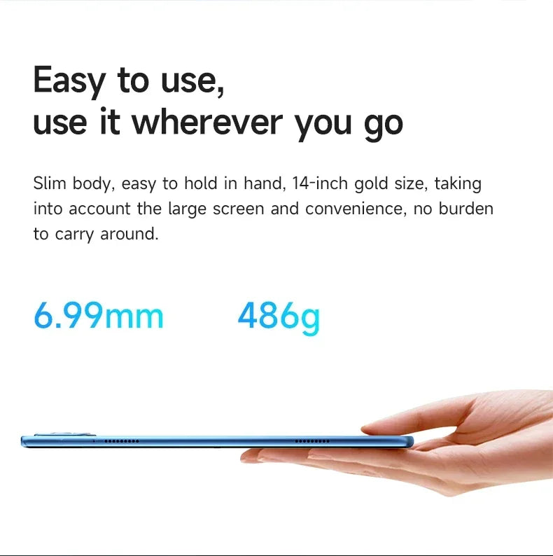 2025 New Original Global Version Tablet Android Pad 15 Pro 16GB+1TB Snapdragon 870 Tablets PC 5G Dual SIM Card WIFI HD 4K Mi Tab