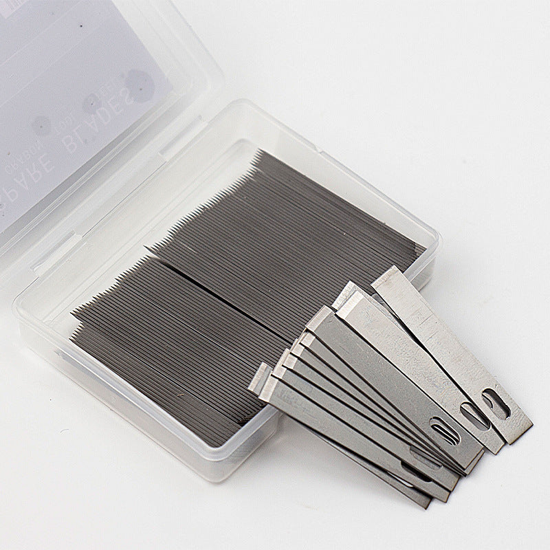 100/20Pcs 4# Metal Scalpel Knife Engraving Knife Blades DIY Wood Carving Knife Blade Replacement Surgical Sculpture Cutting Tool