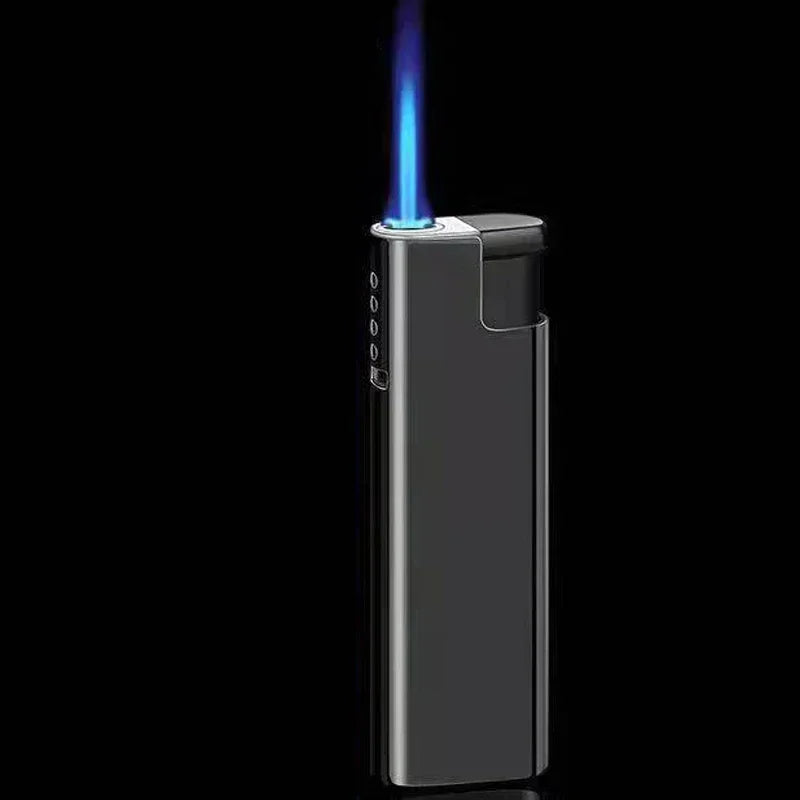 2025 New Windproof Lighter Blue Flame Jet Lighter High Power Cigar Lighter Kitchen BBQ Men Smoking Accessories Birthday Gift