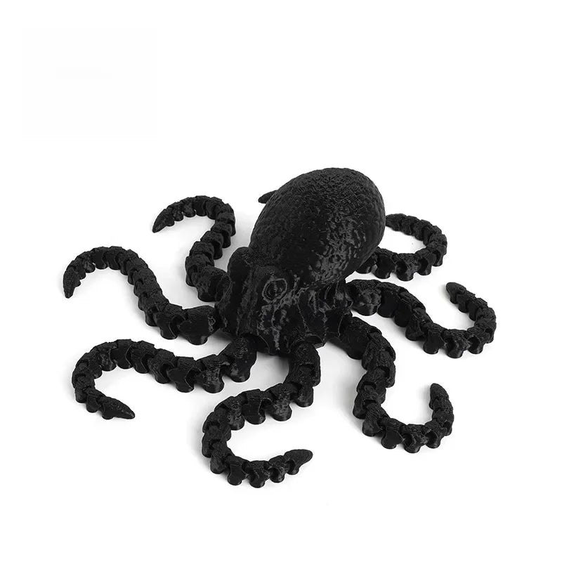 3D Printed Octopus Ornament Creative Animal Landscape Decorations Simulated Octopus Desktop Home Model Party Children's Gift