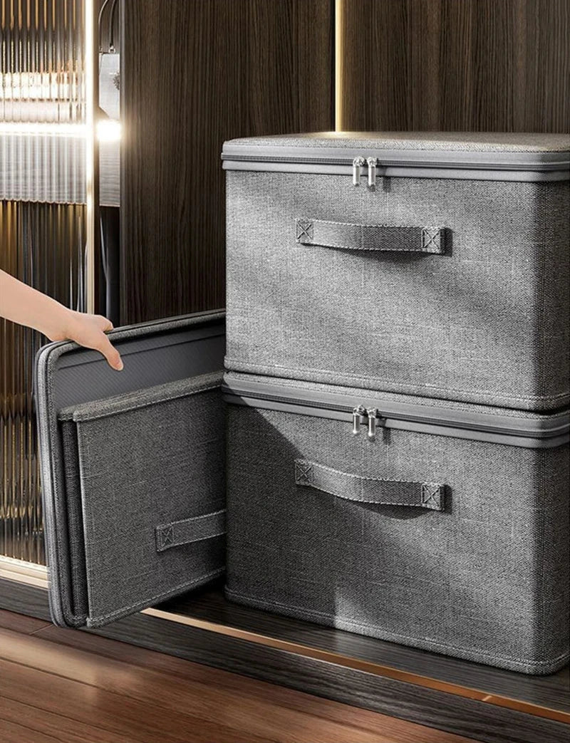Household Storage Box Large-Capacity Wardrobe Clothes Layered Sorting Box Privacy Storage Suitable for Home Organization