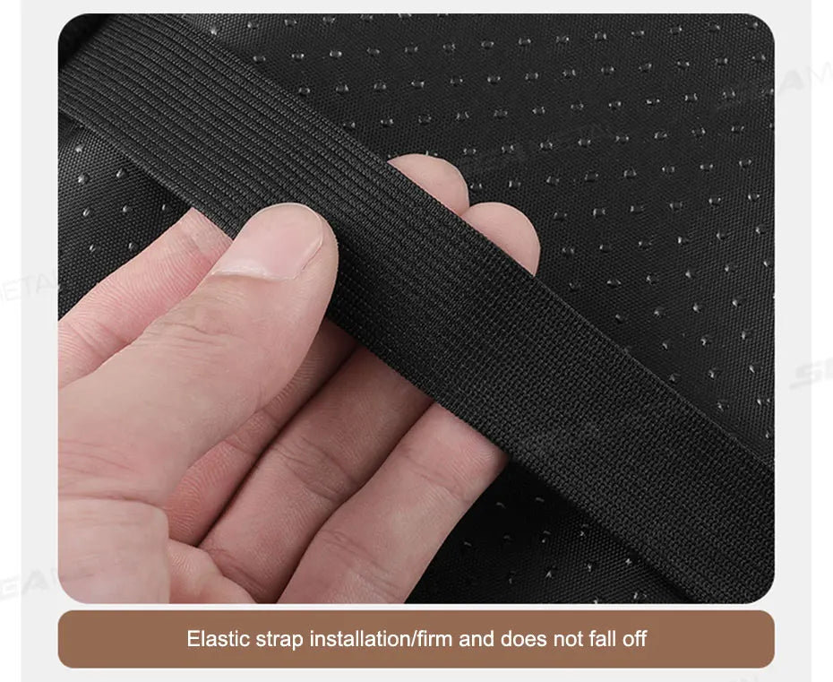 BLALION Leather Car Armrest Box Pad Memory Foam Center Console Arm Rest Protector Cover with Storage Pocket Elbow Rest Cushion
