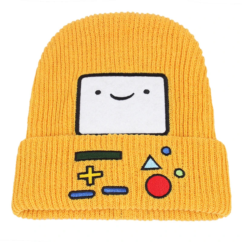 New Cartoon Adventure Time Casual Beanies For Women Men Hip Hop Beanie Hat Lovely Warm Knitted Skull Bonnet Gorros Ski Skullies
