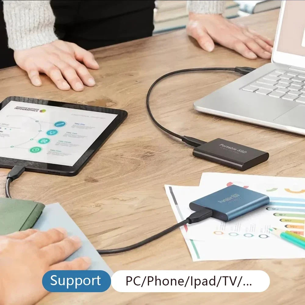 Portable SSD 4TB High Speed External Hard Drive 16TB USB 3.1 Hard Disk Mass 1TB Original Solid State Drives for Laptop/PC/MAC
