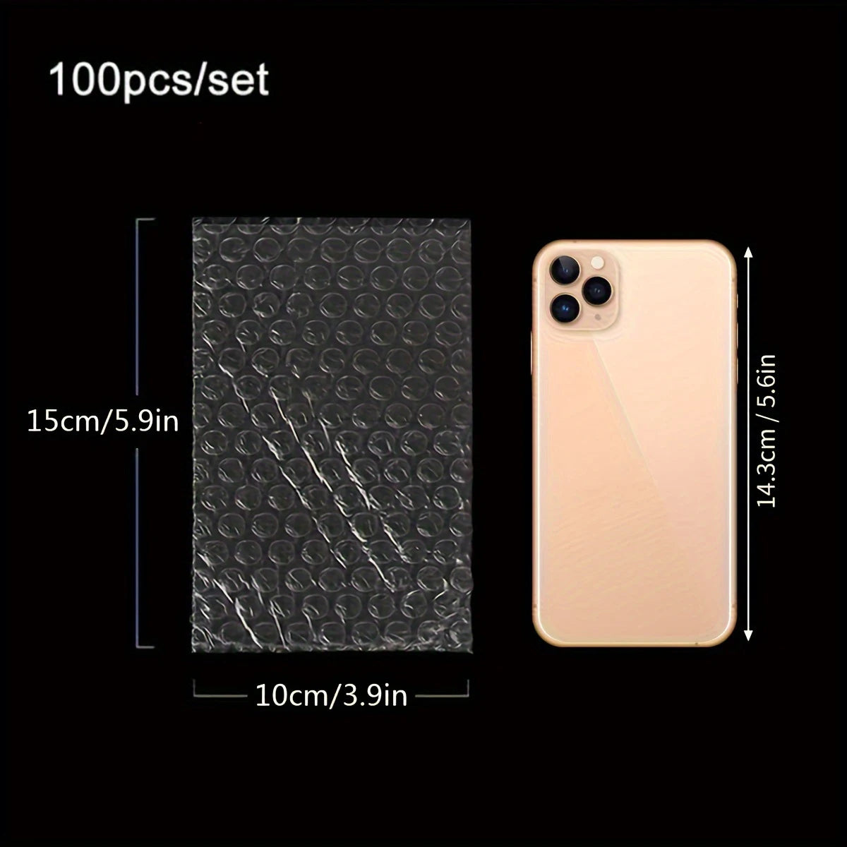 100pcs Cushion Wrap Pouches, Bubble Pouches, Bubble Out Wrap Bags, Bubble Bags, Bubble Bags For Shipping, Bubble Sleeves