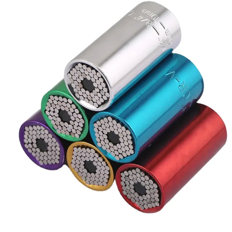 Universal Torque Wrench Power Drill Ratchet Bushing Spanner Key Magic Multi Hand Tools 7-19mm   Head Set Socket Sleeve