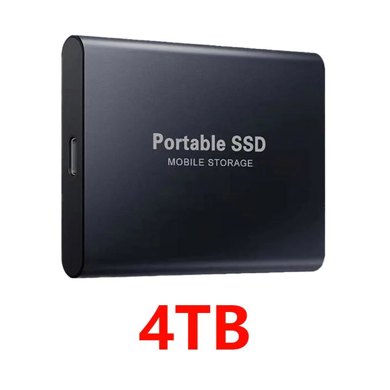 Portable SSD 4TB High Speed External Hard Drive 16TB USB 3.1 Hard Disk Mass 1TB Original Solid State Drives for Laptop/PC/MAC