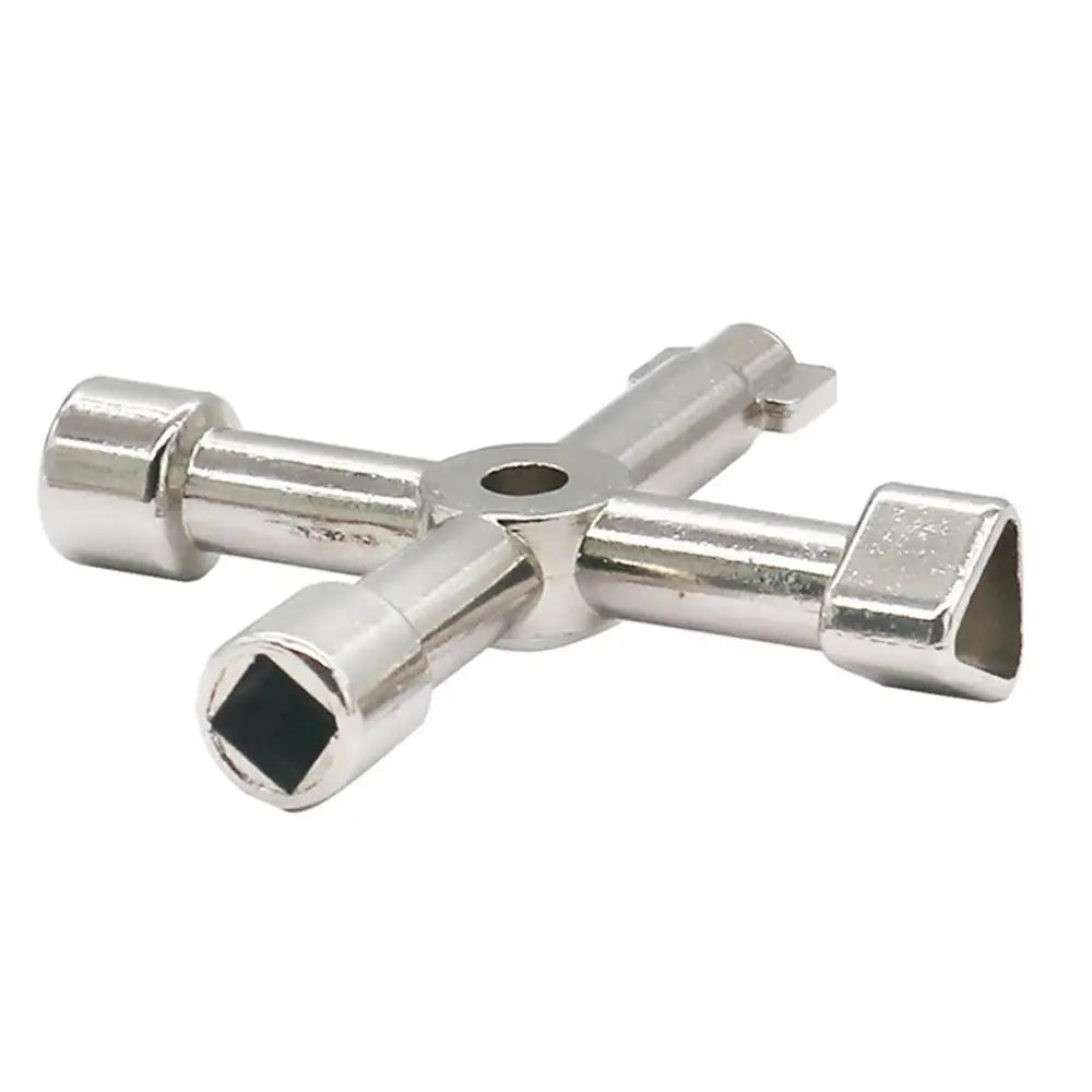 Aleekit 4 Way Universal Cross Triangle Wrench KEY Multifunction Cross Wrench High Quality Multifunction Repair Tools Hand Tools