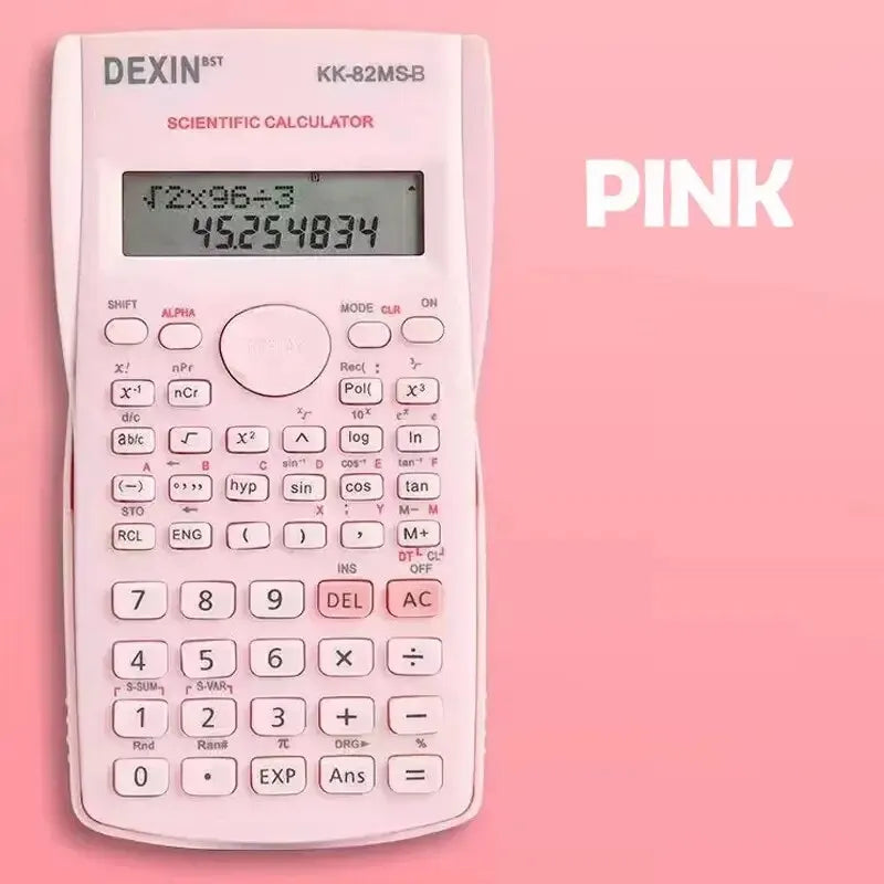 1pc Engineering Scientific Calculator 2 Line Function Calculator Fraction Calculator Statistic Calculator For School Calculator
