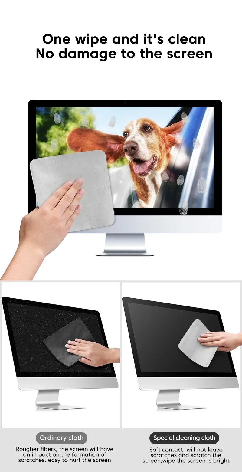 For Apple Polishing Cloth Microfiber Cleaning Wiper 16CM 1: 1 Original Phone Screen Cleaner Polish Cloth for iPhone iPad Tablet