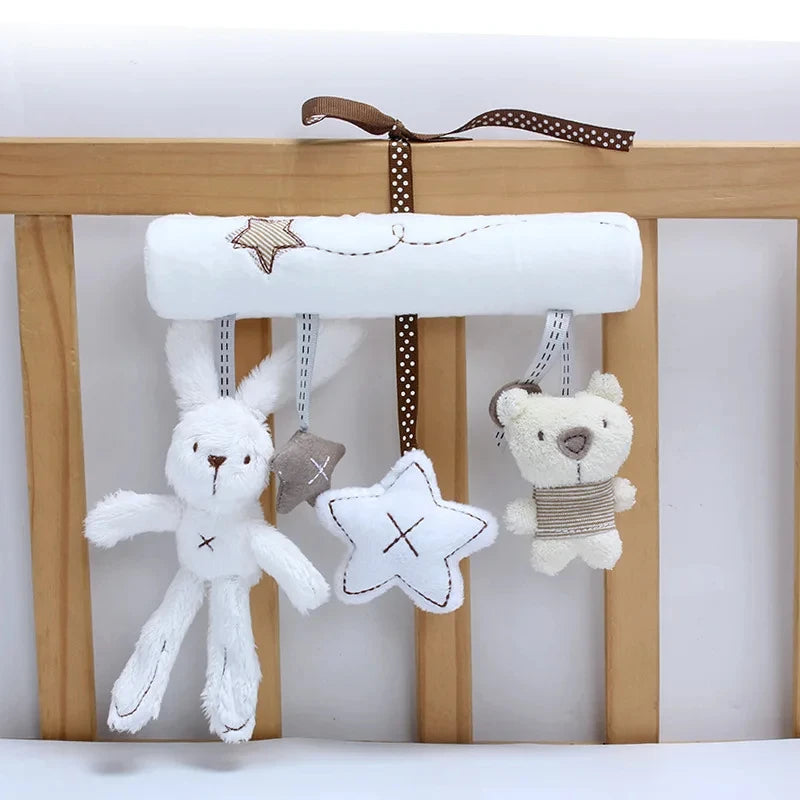 Baby Hanging Rattles Toys Children 0 12 Months Baby Sensory Toys Activity Crib Stroller Toy Pram Pendant Bell Plush Appease Doll