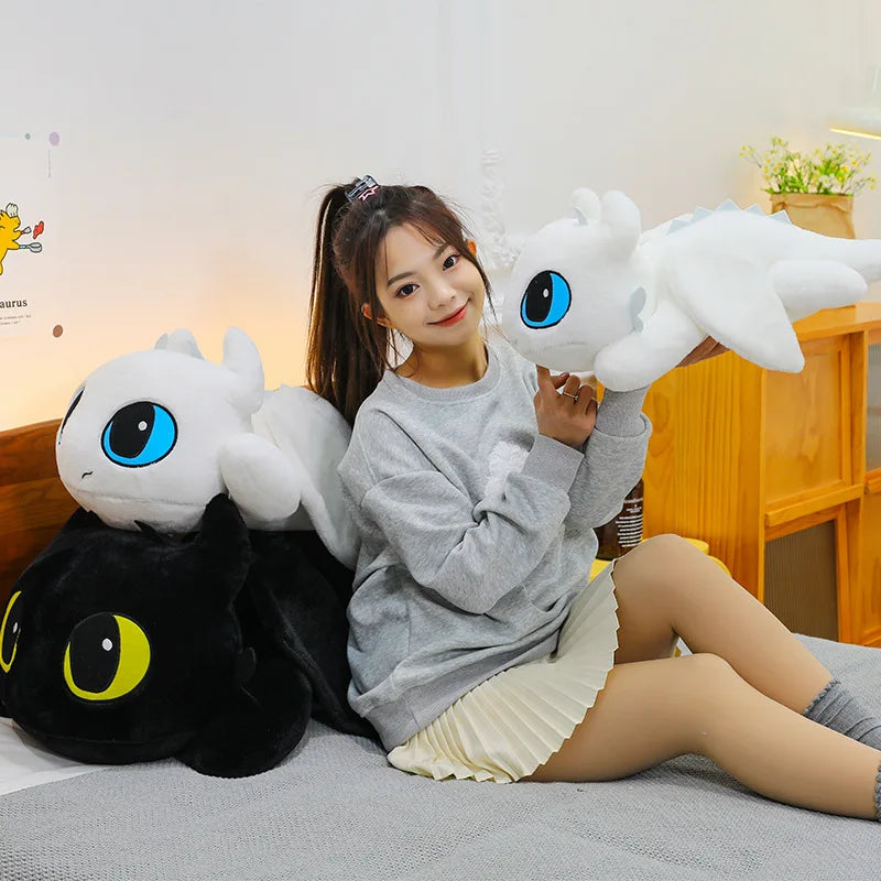 100cm Little Flying Dragon Kawaii Plush Toy Lying Posture Style Toothless Doll Pillow Children Couple Christmas Birthday Gift