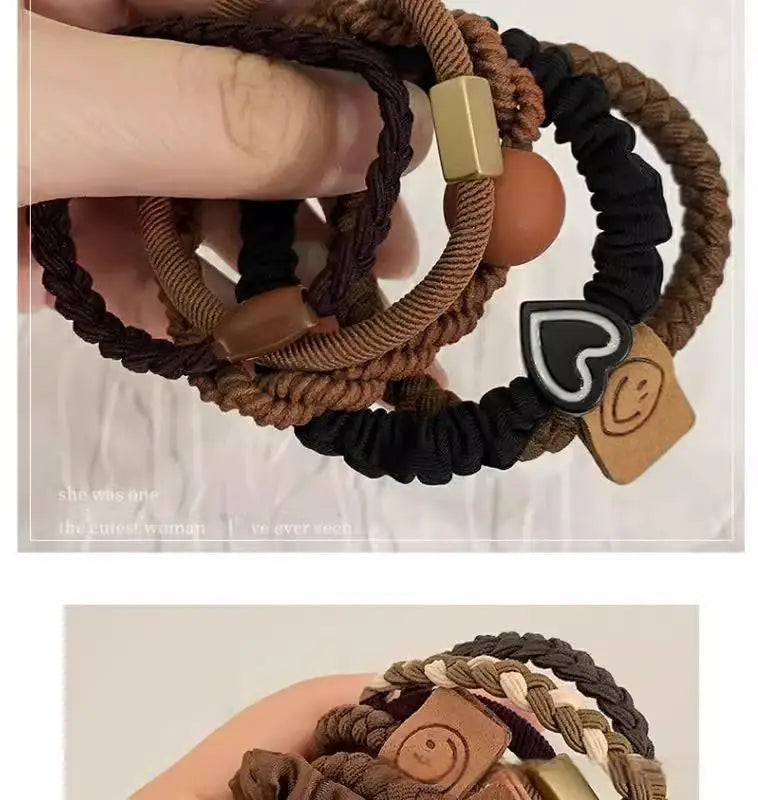 High Elasticity Durable Women Simple Elegant Hair Tie, Perfect for Ponytails, Stylish Hair Band Hair Ties Girl Hair Accessoires