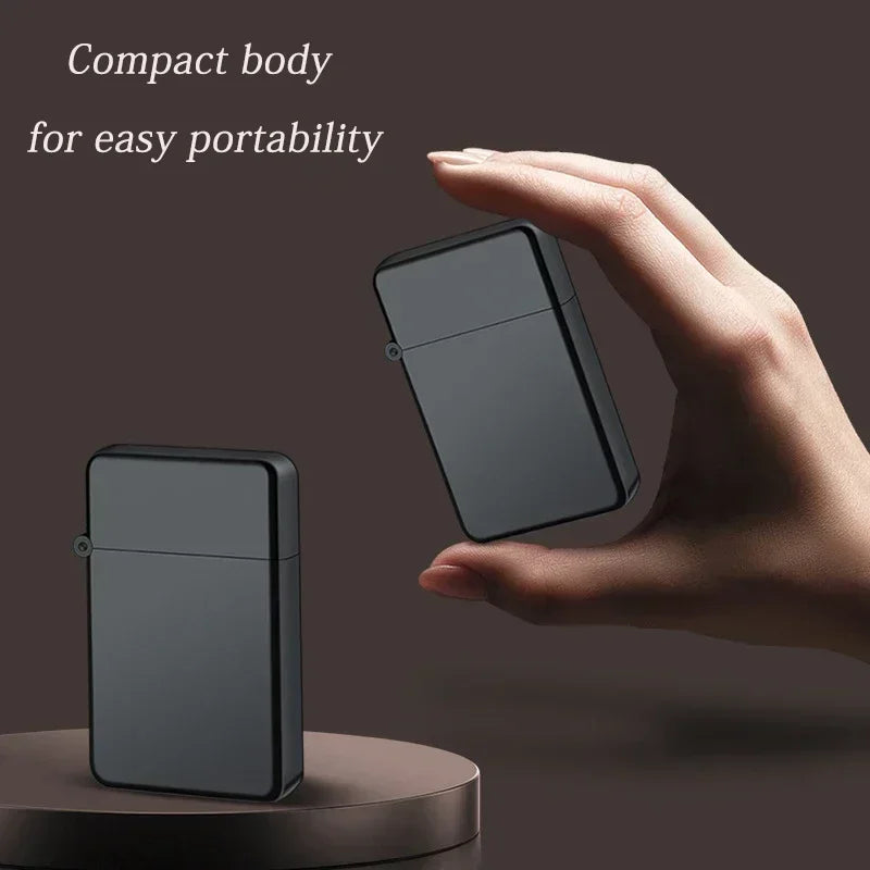 Windproof Metal Lighter Waterproof Portable Cigarette Lighter Red Fire Flame Direct Cigar Gas Lighter Smoke Accesoires for Men
