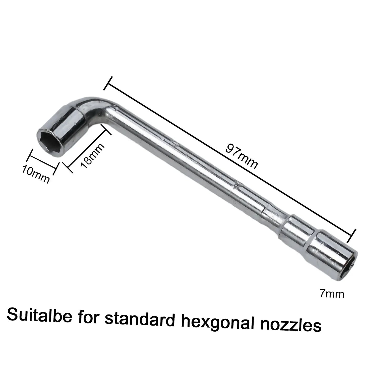 L Wrench Tool 6mm 7mm Hex L-Shaped Screw Nut Wrench Sleeve Tool For 3 MK8 Nozzle Hexagonal Spanner Hand Tool Set