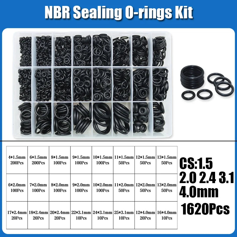 2840 O-Ring NBR Automobile Nitrile Rubber ORing Corrosion Oil Resistant Seal Washer for Car Air Condition Faucet Plumbing Gasket