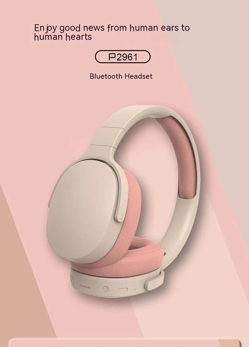 NEWMSNR 9D Surround Sound Wireless Bluetooth Headphones Over Ear Headsets True Sports Earphones TF/AUX Music Player with HD Mic