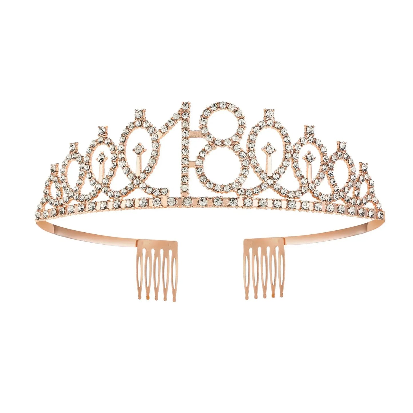 3 4 5 6 7 8 9 Rhinestone Crystal Crown Tiara Birthday Anniversary Decoration Happy Birthday Satin Sash Party Supplies