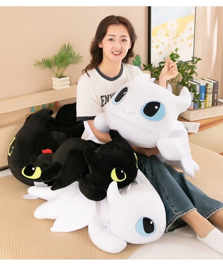 100cm Little Flying Dragon Kawaii Plush Toy Lying Posture Style Toothless Doll Pillow Children Couple Christmas Birthday Gift