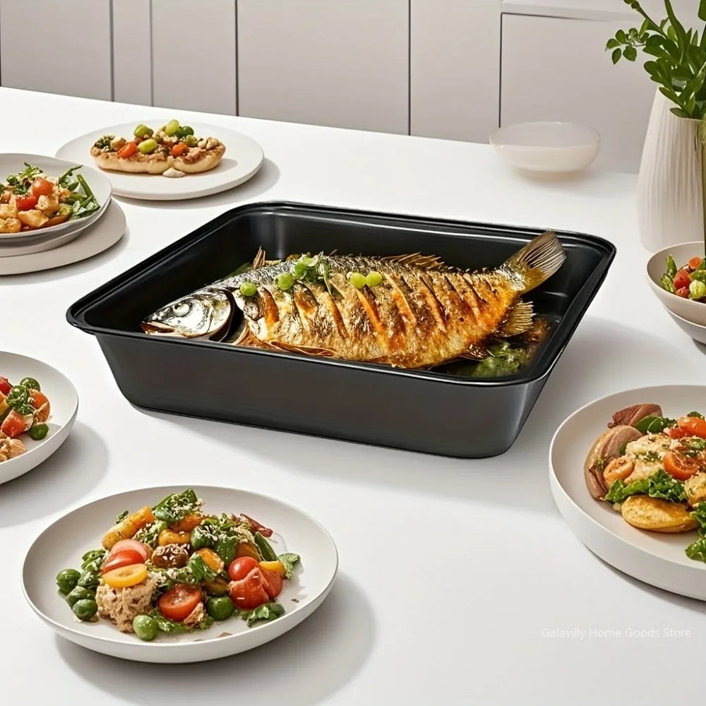 Carbon Steel Nonstick Roasting Pan Rectangular Baking Tray Loaf Toast Bread Cake Bakeware DIY Pastry Pan Dish Kitchen Utensils