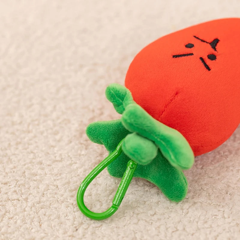 Kawaii 10-20CM Vegetable Plush Toys Cute Vegetables Pendant Onion Chili Mushroom Carrot Plush Pendant Keychain Toy