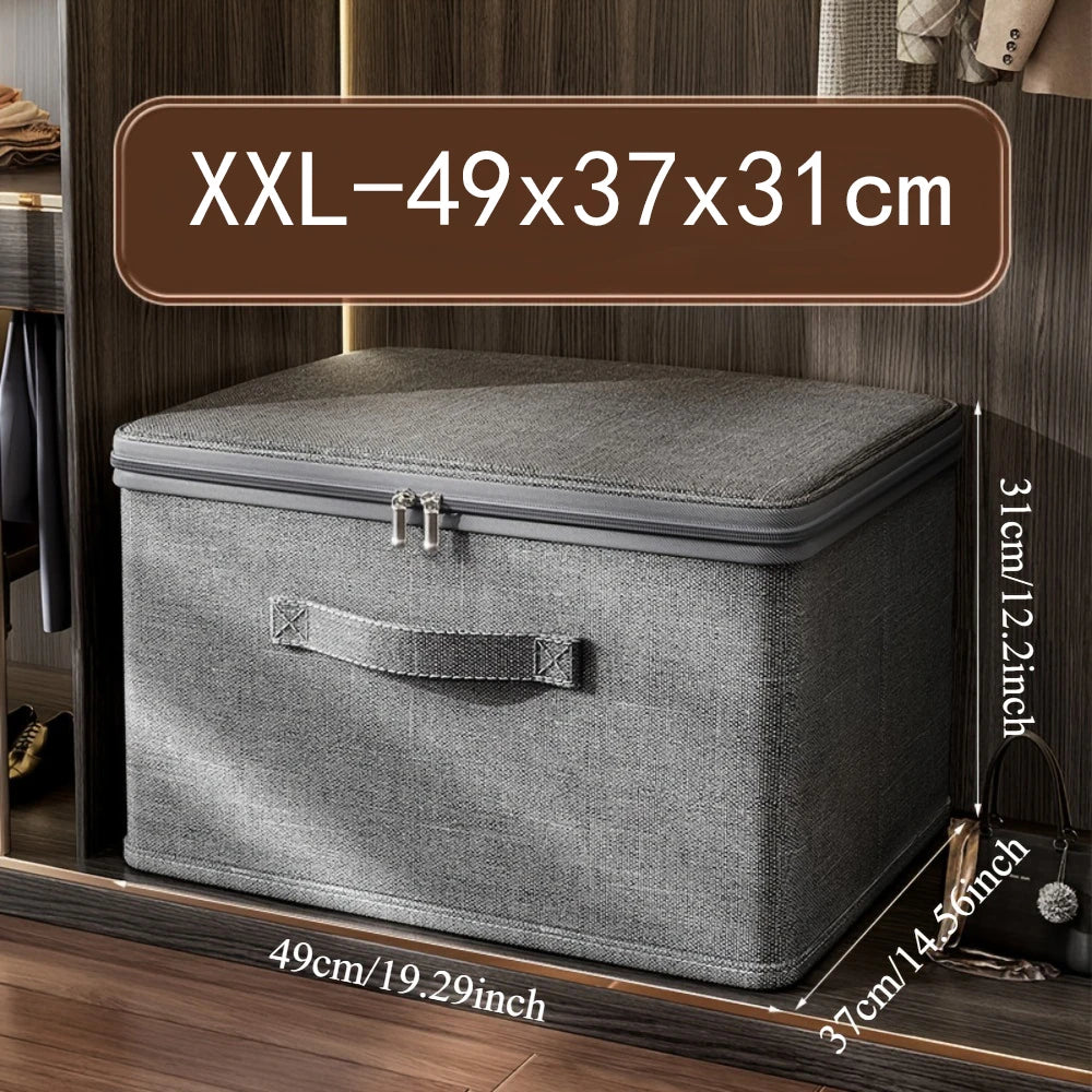 Household Storage Box Large-Capacity Wardrobe Clothes Layered Sorting Box Privacy Storage Suitable for Home Organization