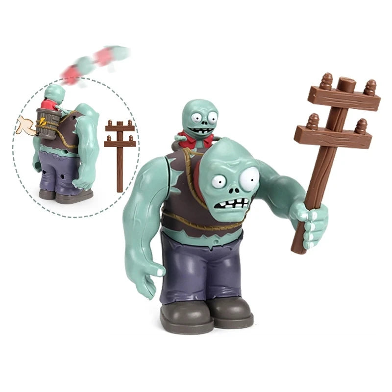 Plants vs Zombies Action Figure Gargantuar Dr. Zombie Conehead Football Bucket Yeti Figures Birthday Gifts Children Toy For Boys